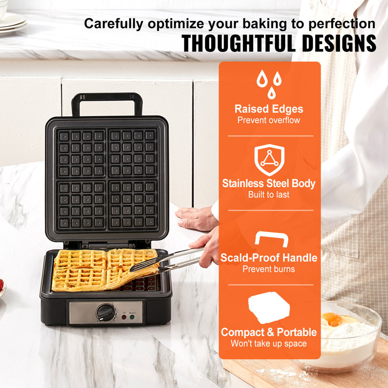 VEVOR Waffle Maker & Reviews | Wayfair